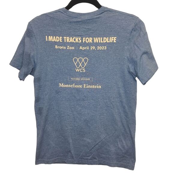 Widlife Conservation Society 2022 Bronx Zoo Slot Run for the Wild Blue Tshirt S - Picture 2 of 9